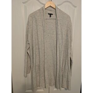 Eileen Fisher Open Cardigan Sweater Large Organic Cotton Extra Large